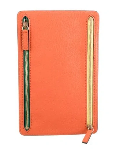 Pre-owned Smythson Cosmetic Bag In Orange