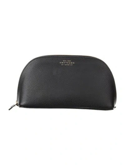 Pre-owned Smythson Cosmetic Bags In Black