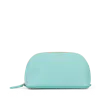 Smythson Cosmetic Case In Panama In Bright Aqua