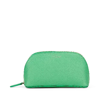 Smythson Cosmetic Case In Panama In Shamrock