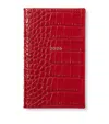 Smythson Croc-embossed Mara Leather Panama 2026 Diary In Red