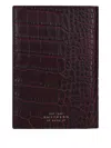 Smythson Crocodile-embossed Passport Holder