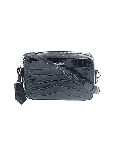 Pre-owned Smythson Crossbody Bag In Gray