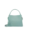 Smythson Day Crossbody Bag In Ludlow In Mineral Green
