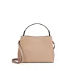 Smythson Envelope Purse Crossbody In Panama In Nutmeg