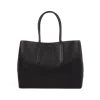 Smythson Day Tote Bag With Zip In Ludlow In Black