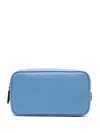 Smythson Double-zip Washbag In Blue