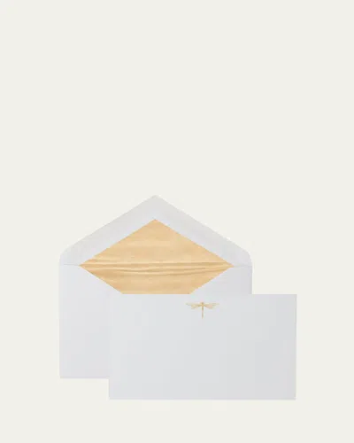 Smythson Dragonfly Note Cards, Set Of 10