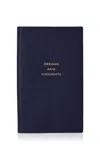 Smythson Dreams And Thoughts Panama Notebook In Blue
