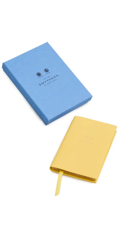 Smythson Dreams And Thoughts Notebook Lemon