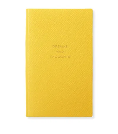 Smythson Make It Happen Panama Notebook In Lemon