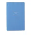 Smythson Dreams And Thoughts Panama Notebook In Blue