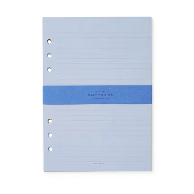 Smythson Dukes Organiser Notes Refill In Pale Blue