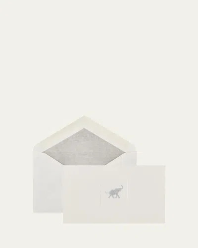 Smythson Elephant Note Cards, Set Of 10