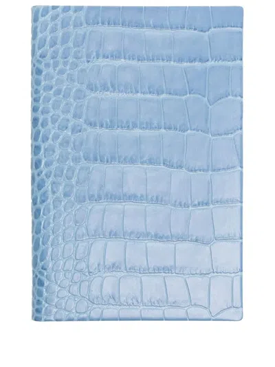 Smythson Embossed Leather Notebook