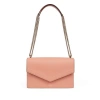 Smythson Envelope Crossbody Bag In Cross-grain Calf Leather In Orange