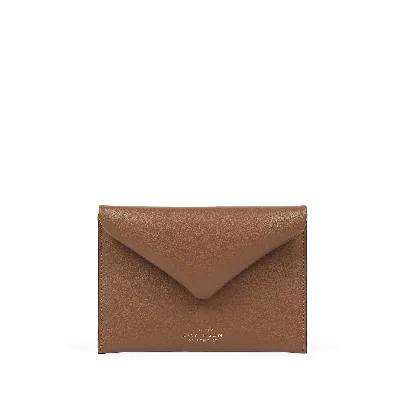 Smythson Envelope Pouch In Milton In Black