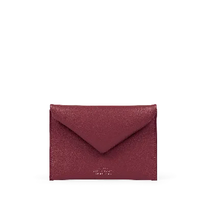 Smythson Envelope Pouch In Milton In Brown