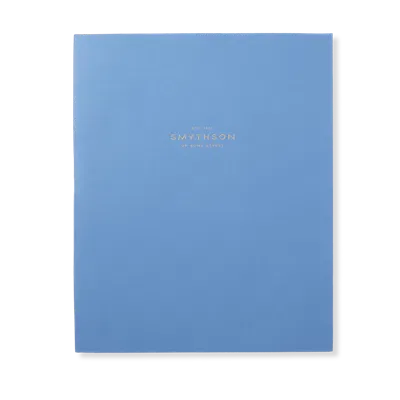 Smythson Evergreen Large Notebook Refill In Gold Edging