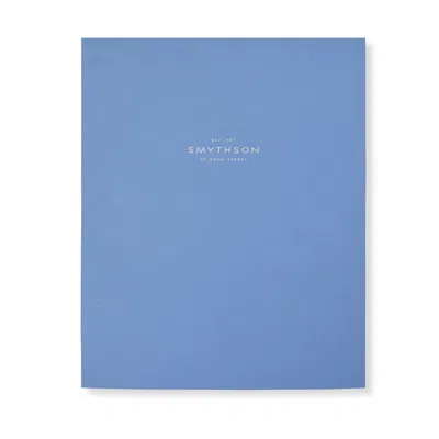 Smythson Evergreen Large Notebook Refill In Silver
