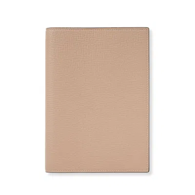 Smythson Evergreen Refillable Diary In Ludlow In Nutmeg