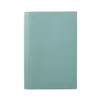 Smythson Evergreen Refillable Notebook In Ludlow In Mineral Green