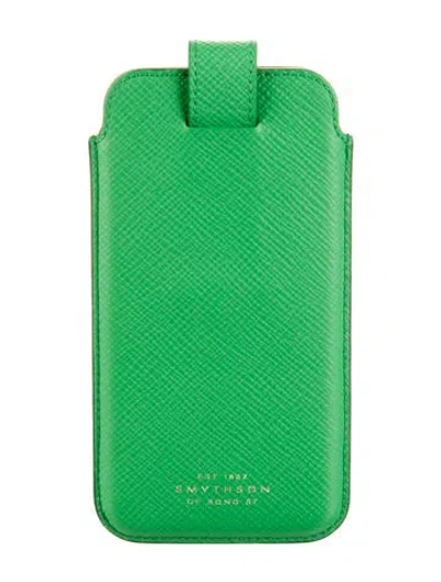 Pre-owned Smythson Eyeglass Case In Green