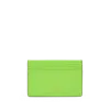Smythson Flat Card Holder In Panama In Apple Green