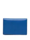 Smythson Folded Card Case In Blue