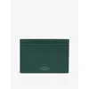 Smythson Forest Green Panama Leather Passport Sleeve