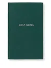 Smythson Golf-notes Notebook (14cm X 9cm) In Green