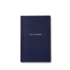 Smythson Golf Notes Panama Notebook In Navy