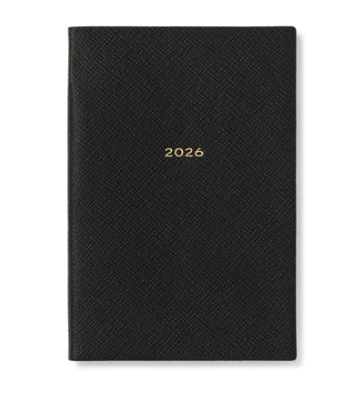 Smythson Grained Lambskin Chelsea Diary In Black
