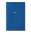 Smythson Grained Lambskin Chelsea Diary In Blue