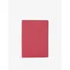 Smythson Grained Leather Passport Cover Raspberry In Pink