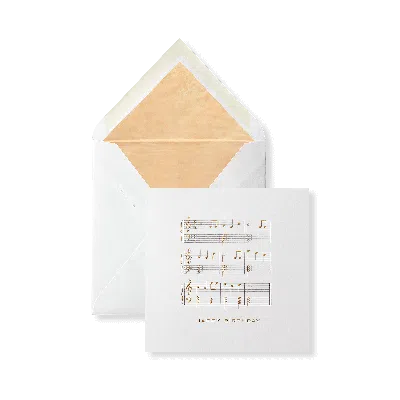 Smythson Happy Birthday Musical Notes Card