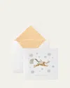 Smythson Happy Holidays Cards, Set Of 10 In White