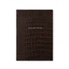 Smythson Hardbound Cellar Book In Mara In Brown