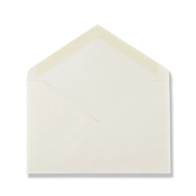 Smythson King Envelopes In White Laid