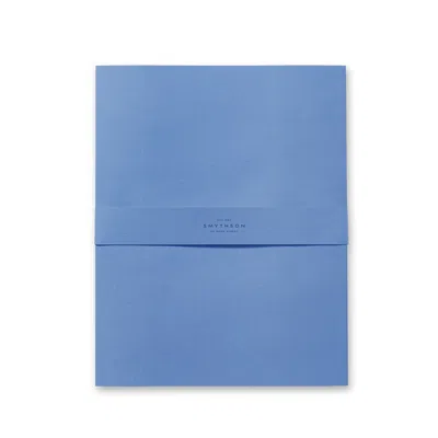 Smythson Kings Writing Paper In Nile Blue
