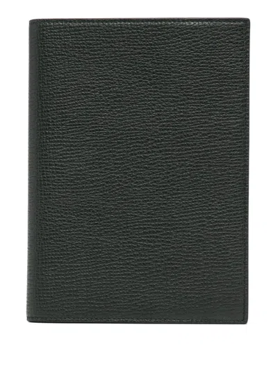 Smythson Large Evergreen Refillable Notebook In Green