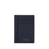 Smythson Large Flat Card Holder In Panama In Navy