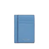 Smythson Large Flat Card Holder In Panama In Nile Blue