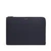 Smythson Large Laptop Case In Panama In Navy