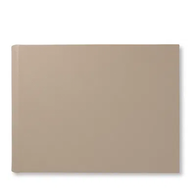 Smythson Large Photo Album In Panama In Sandstone
