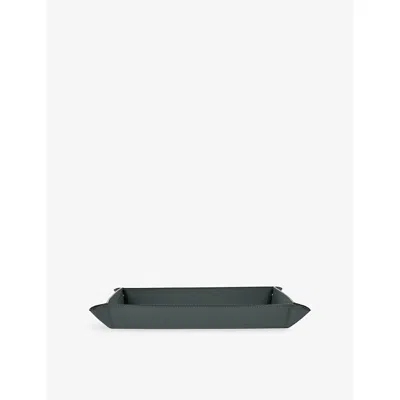 Smythson Large Rectangular Leather Trinket Tray
