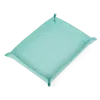Smythson Large Rectangular Trinket Tray In Panama In Bright Aqua