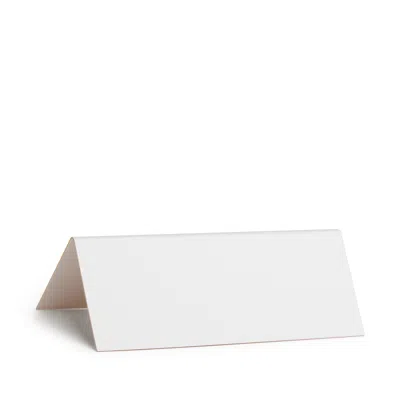 Smythson Large Tented Place Cards In Gold Edging