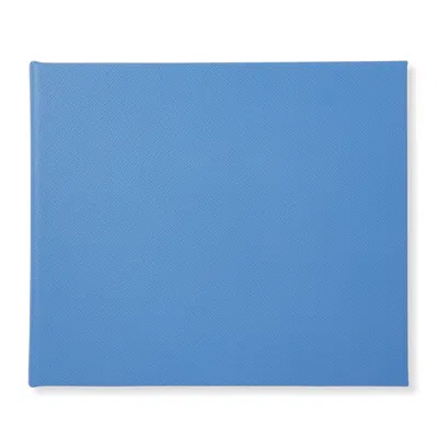 Smythson Large Visitors Book In Panama In Nile Blue