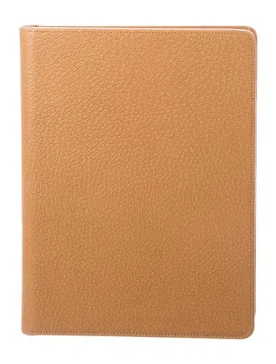 Pre-owned Smythson Leather Agenda Cover In Neutrals